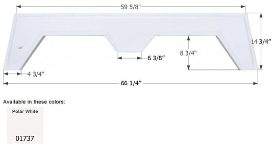 Icon 01737 Fender Skirt Polar White (Various Kustum Koach Brands)